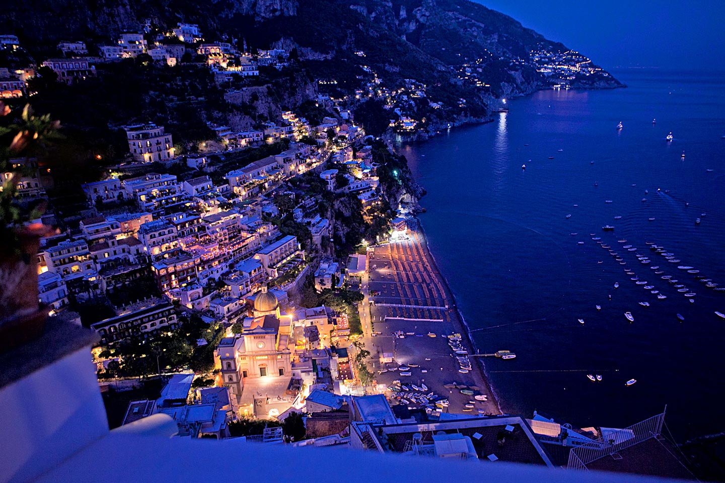 Positano by night