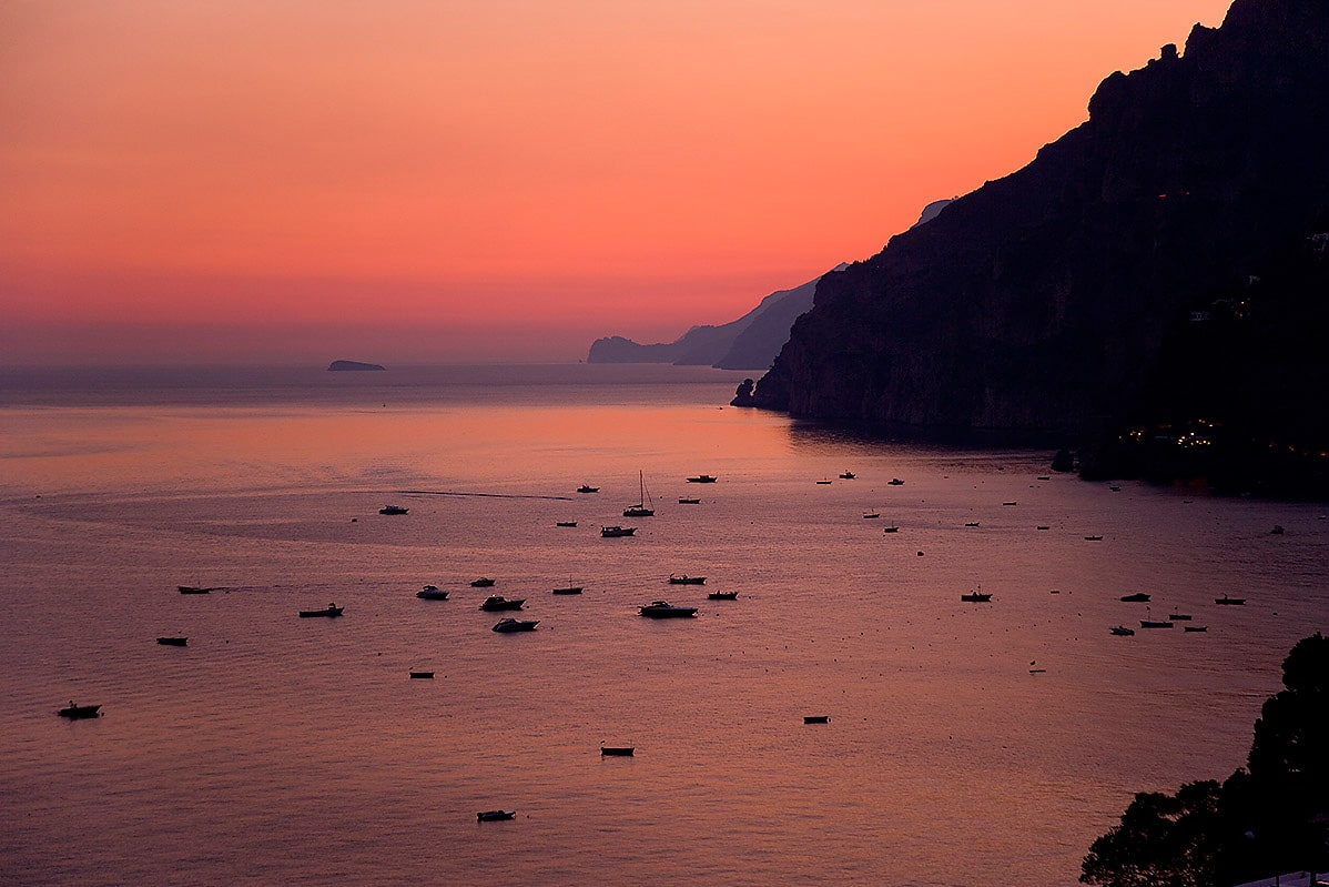 Positano bei Dämmerung