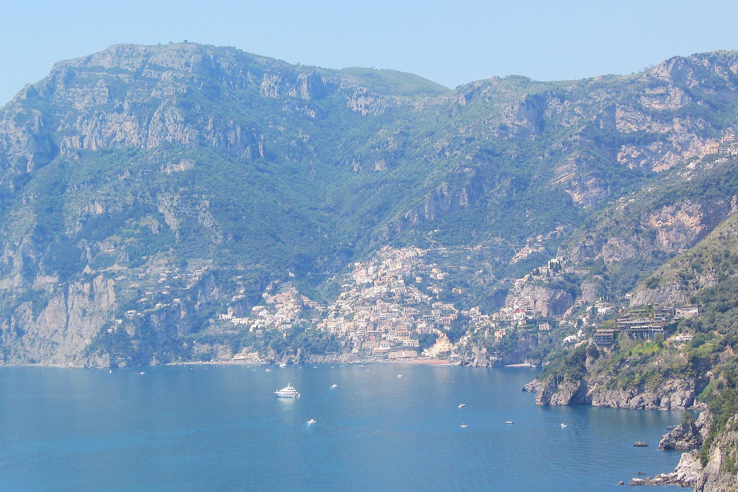 Panorama von Praiano nach Positano