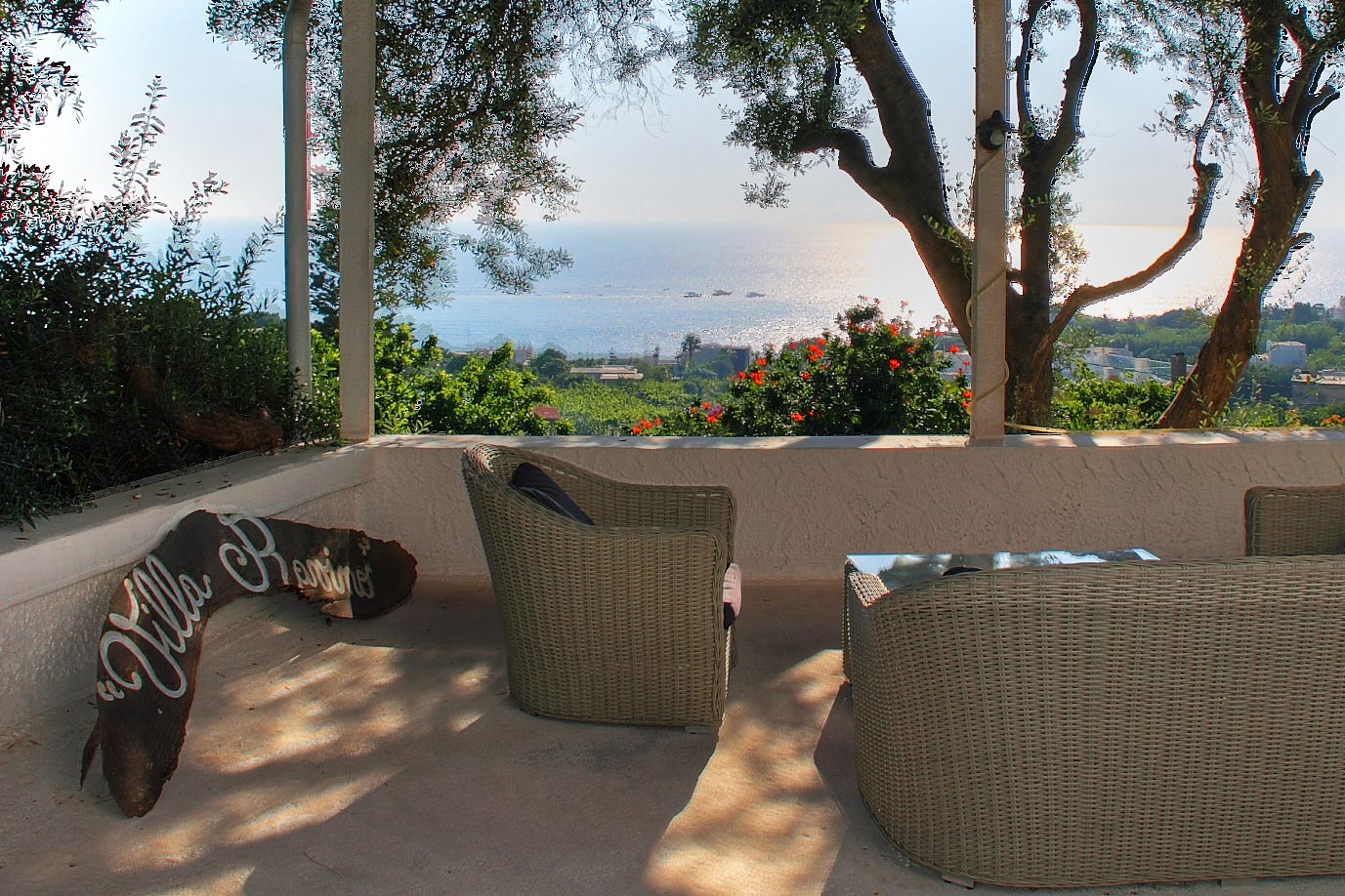 Das Belvedere von Villa Ravino auf Ischia